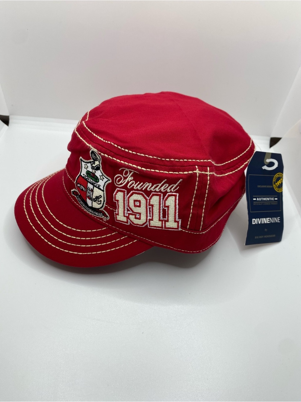 Red Kappa Alpha PSI 1911 Shield Military Cotton Cadet Cap Embroidered Indiana St